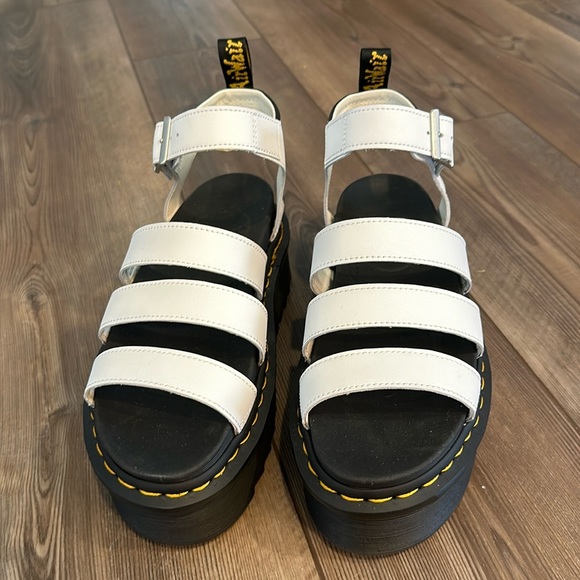 Dr. Martens Blaire Hydro Leather Platform Strap Sandals - Picture 3 of 7